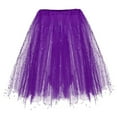 thumbnail image 2 of Povozer Dress up Tutu for Girls Princess Skirts for Kids Tulle Ballet Skirts(Purple,2-10T), 2 of 4