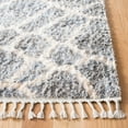 thumbnail image 3 of SAFAVIEH Berber Fringe Cassius Geometric Shag Area Rug, Gray/Cream, 8' x 10', 3 of 10