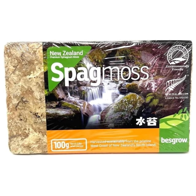 Sphagnum Moss besgrow Premium New Zealand 100 g (8 L hidratado)