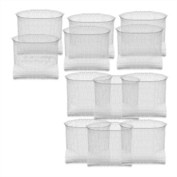 2025 New! Plant Root Guard Baskets Wire Basket Mole and Vole Mesh for Garden Pots Underground (12 Pcs, 3 Gallon)