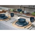 thumbnail image 6 of Elanze Designs Modern Chic Smooth Ceramic Stoneware Dinnerware 16 Piece Set - Service for 4, Navy Blue, 6 of 7