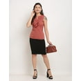 thumbnail image 5 of Rajnandini Women's Mauve Pink Sleeveless Western Top (ROLY02B-XL), 5 of 5