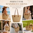thumbnail image 7 of DAKIMOE Straw Beach Bag For Women Summer Boho Tote Bag Handbags Large Shoulder Purses Woven for Vacation, 7 of 7