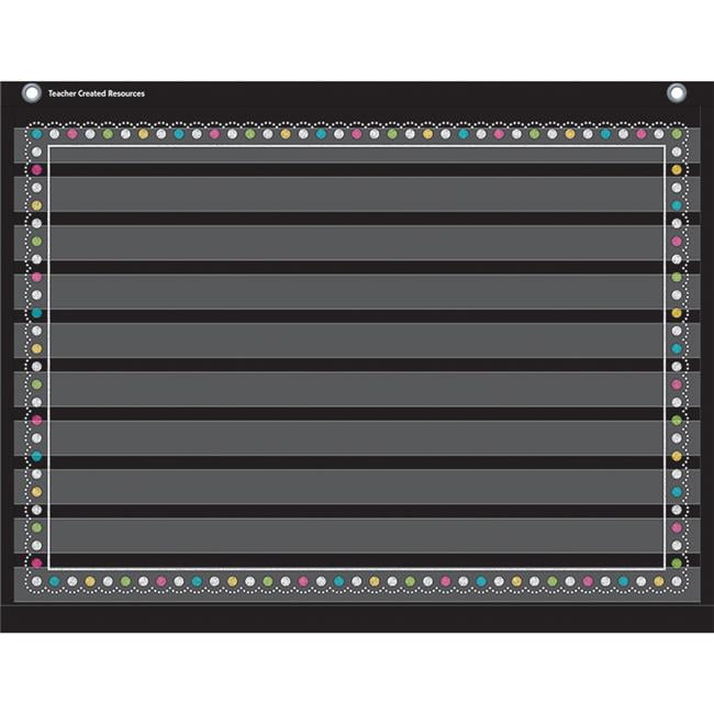 Teacher Created Resources TCR20774-2 17 x 22 in. Chalkboard Brights 10 Pocket Chart - 2 Each