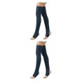 thumbnail image 1 of Qarigey Leg Warmers Socks Fashionable Long Footless Skin Ballet Sock Breathable Winter Friendly Autumn Stockings for Girls azul marino 2piezas, 1 of 6