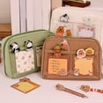 thumbnail image 4 of RUISINERY 12 Compartments Pencil Case High Capacity Pencil Bag Marker Organiser Pouches Art Supplies Pouches Travel Cosmetic Bag, 4 of 7
