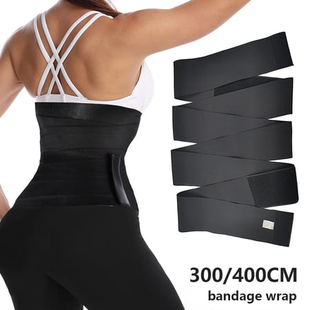 HOTBEST Inisible Wrap Waist Trainer Tape Women Slimming Tummy Wrap Belt Snatch Me Up Bandage Wrap Lumbar Waist Support Belt