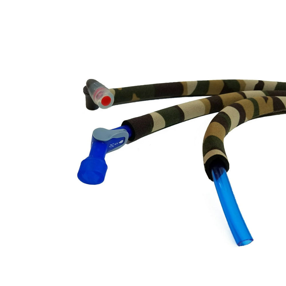 Hydration Pack Insulated Drink Tube Hose Cover Sleeve Brown Camo