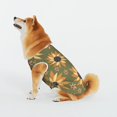 thumbnail image 4 of LNWH Flower Art Sunflower Texture Pattern Dog Clothes, Breathable Warm Cotton Pet Clothes 3X-Large, 4 of 8
