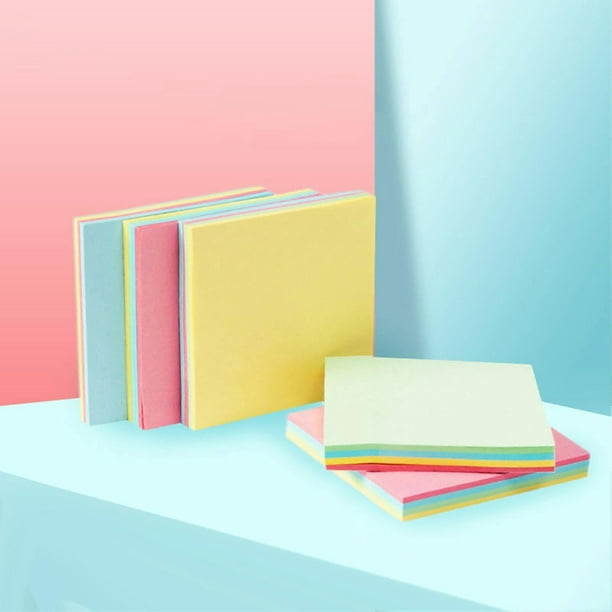 1 Pack 100 Sheets Sticky Notes Self Adhesive Paper Page Makers Memo Index Reminder Tabs for Home and Office Use 76x50mm Fluorescent Type Pink