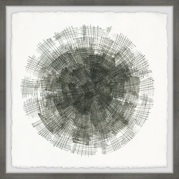 Marmont Hill Black Stitches Framed Wall Art