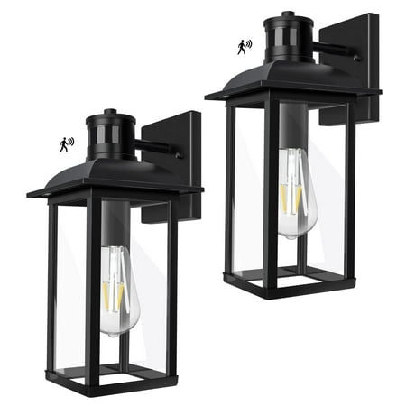 Aranzyec Motion Sensor Outdoor Wall Lanterns, Upgrade Dusk to Dawn Wall