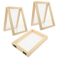 thumbnail image 1 of Homoyoyo 3Pcs Diy Frame Kit Wooden Paper Making Frame Assorted Color For Educators And Children, 1 of 8