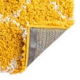 thumbnail image 5 of Unique Loom Trellis Shag Collection Area Rug - Ruby (2' x 6' Runner Yellow/Ivory), 5 of 11
