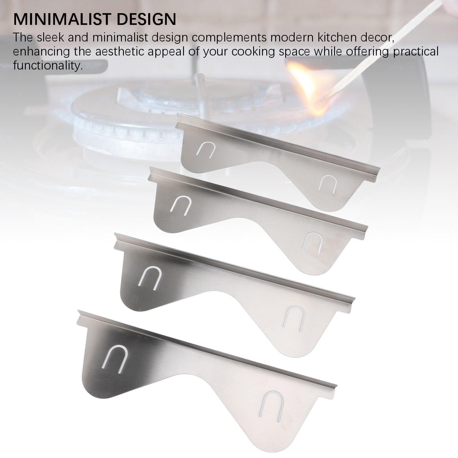 BIMZUC 2-Pack Adjustable Stainless Steel Stove Gap Covers 13.8-27.6in – Heat‑Proof, Dishwasher Safe, Minimalist Kitchen Filler