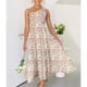 thumbnail image 4 of Vestido largo floral de un solo hombro para fiestas de verano, bodas en la playa y vacaciones Encanto bohemio, 4 of 6