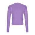 thumbnail image 3 of ATENAR Womens Tops,Tops for Women,Soft,Stretch Fabric,Warm,Comfort Fit,Purple,M, 3 of 7