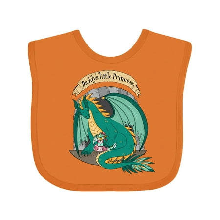 

Inktastic Daddy s Little Princess with Dragon Gift Baby Boy or Baby Girl Bib