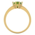 thumbnail image 4 of Clara Pucci 14K Yellow Gold 1ct Peridot Solitaire Ring for Women, 4 of 8