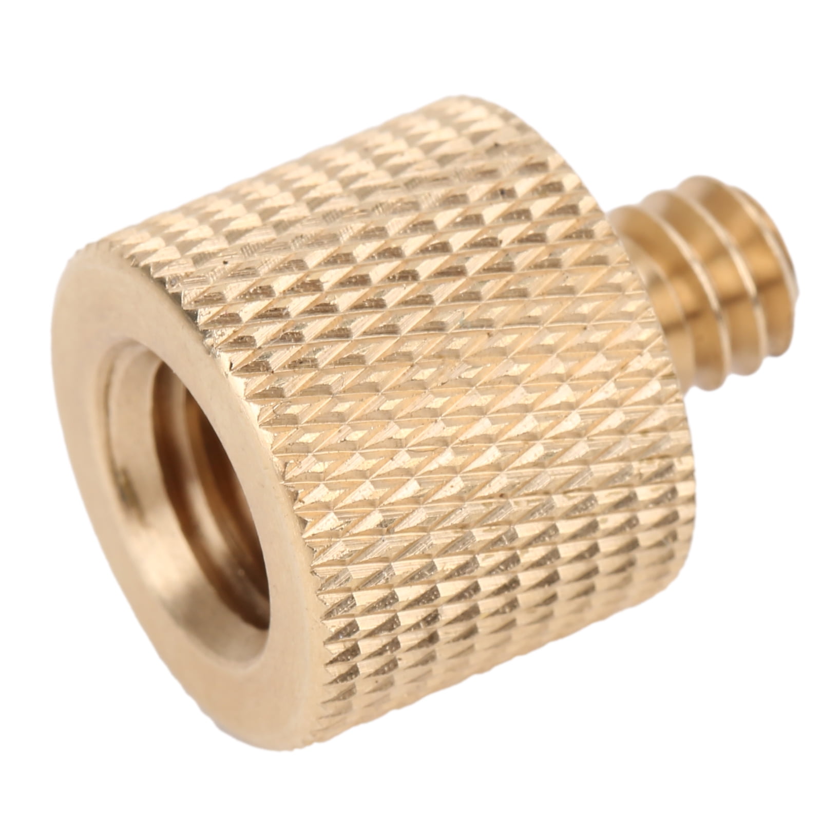BIMZUC Brass Screw Adapter 1/4 Inch Male to 3/8 Inch Female Tripod Thread Reducer Camera Camcorder Mount Photography Studio Accessory Lightweight Portable Converter 0.6 oz / 18 g