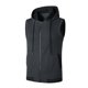 thumbnail image 5 of Ceisia Men's Hooded Zip-Up Sports Vest Summer Sleeveless Athletic Hoodie with Striped Hem Dark Gray XL Gifts, 5 of 5