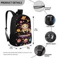 thumbnail image 5 of Uorisanigo Sunflower Black Cat School Backpack Kids 17 inch Elementary Kindergarten Casual Sport Daypack Bag for School, Camps and Travel with Adjustable Padded Straps, 5 of 6