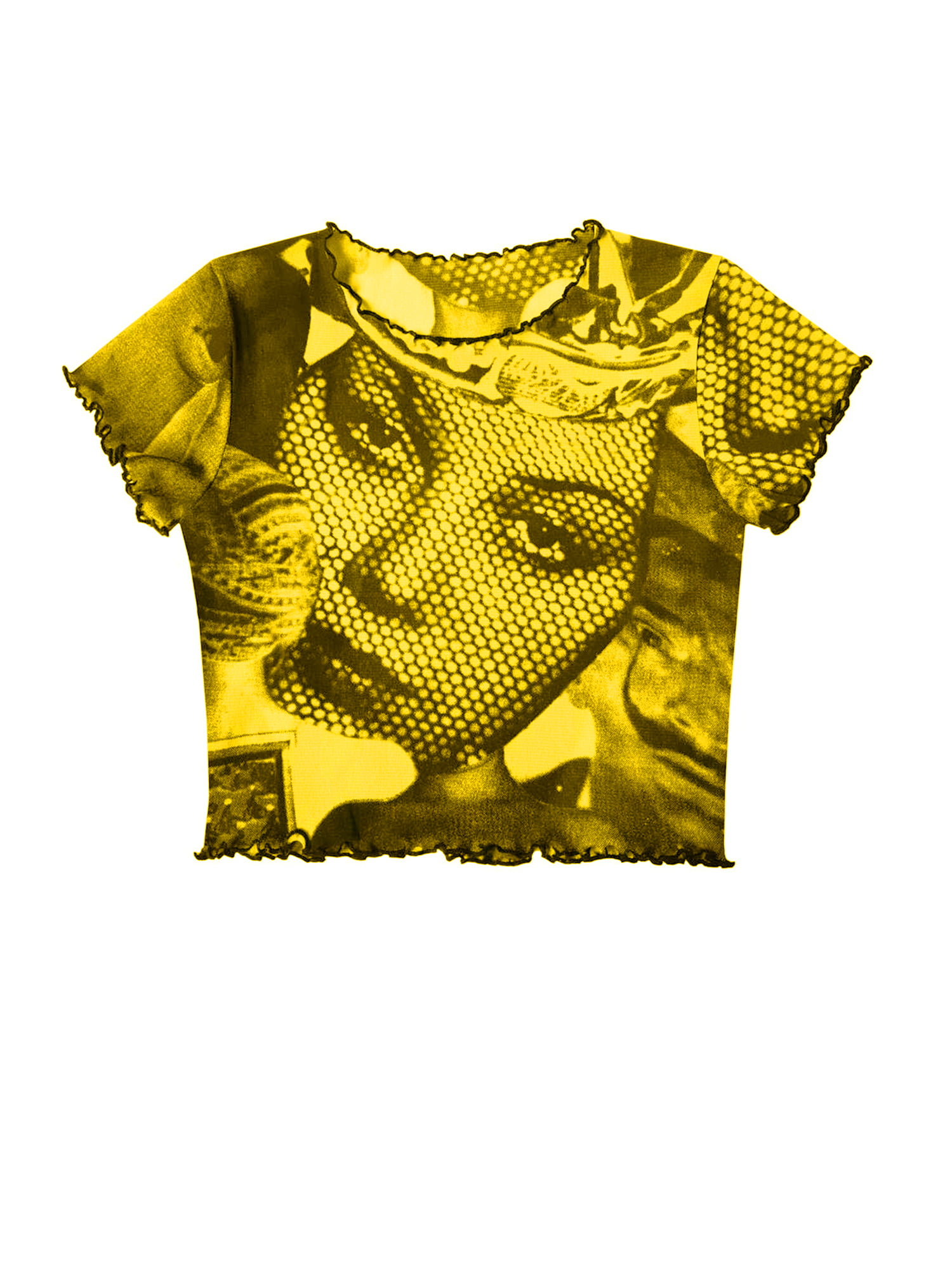 Harajuku Hollow Out T-shirts Women Gothic Short Sleeve Drawstring Tshirts  Tops