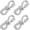 White, variant on 4 Pcs Rhinestone Shoe Laces Rhinestone Diamond Hoodie String Bling Crystal Glitter Cords for Sneakers Sweatpants Boots Bags Accessories