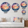 thumbnail image 4 of Designart "Colorful Sky Photo delicate Illusion I" Landscapes Oversized Wall Clock, 4 of 5