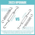 thumbnail image 4 of 80 PCS Shade Sail Hardware Kit, 5 Inch Super Heavy Duty 304 Marine Grade Stainless Steel Sun Shade Hardware Kit for Triangle/Rectangle/Square Sun Shade Sails Installation B, 4 of 5
