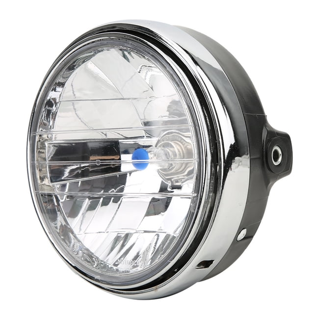 Faro retro de motocicleta Jadeshay Modificación delantera Lente transparente 7 pulgadas