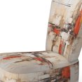 thumbnail image 4 of Designart "Autumn compositions II" Brown Abstract Collages Upholstered Accent Chair - Modern Arm Chair For Living Room, 4 of 7