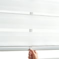 thumbnail image 2 of Curtainworks Panama Shade Curtain, White, Polyester, Indoor, 48"W x 64"L, Adult, 2 of 3