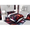 thumbnail image 3 of YST Ensemble de Courtepointe Jumelle Voiture de Course Rouge pour Enfants Garçons, Ensemble de Couvre-Lit Imprimé Voiture de Sport, Ensemble de Couvre-Lit Voiture de Course, Ensemble de Literie Thème Voiture Déco Maison, Léger 2 Pcs pour Toutes les Saisons, 3 of 4