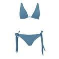 thumbnail image 5 of Huowey Swimsuit Print Split Bikini 2PCS Women Sexy Beachwear Swimwears Tankinis Set Summer Beachwear Honeymoon Cruise Trendy Wear, 5 of 9