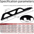 thumbnail image 4 of Lame de Scie en Alliage Durable pour Coupe Efficace des Briques Rouges, Pierres et Blocs Aérés – Installation Facile, Design Compact pour Professionnels et Amateurs de Bricolage (S0243), 4 of 6