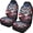 American Flag Owl Print, variant on XYZCANDO Breathable Front Car Seat Covers featuring Ocean Turtle Design - Durable Washable Protection for Daily Use