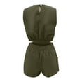 thumbnail image 5 of REORIAFEE Plus Size Summer Outfits for Women Workout Sets Women Fashion Summer Casual High Waisted Suit Army Green L, 5 of 7