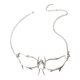 thumbnail image 1 of Máscara de ojos de cosplay Yuyangstore elegante media cara 16cmx6cm, 1 of 7