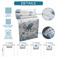 thumbnail image 6 of Blue Coastal Octopus Table Runner 72 Inches, Summer Ocean Sea Coral Shells Bed Runner Dresser Scarves Tabletop for Indoor Outdoor Parties/Ceremony/Banquet, 14" x 72", 6 of 9
