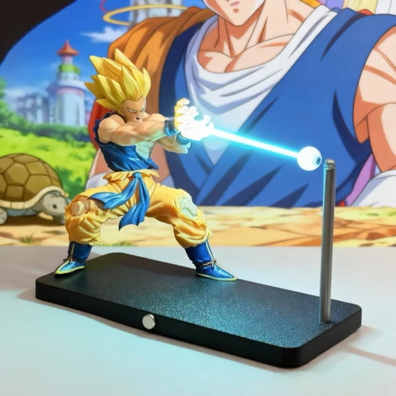 Dragon Ball Z Son Goku Kamehameha Touch Night Light, Super Saiyan Levitating Desk Lamp,LED Desk Lamp Anime