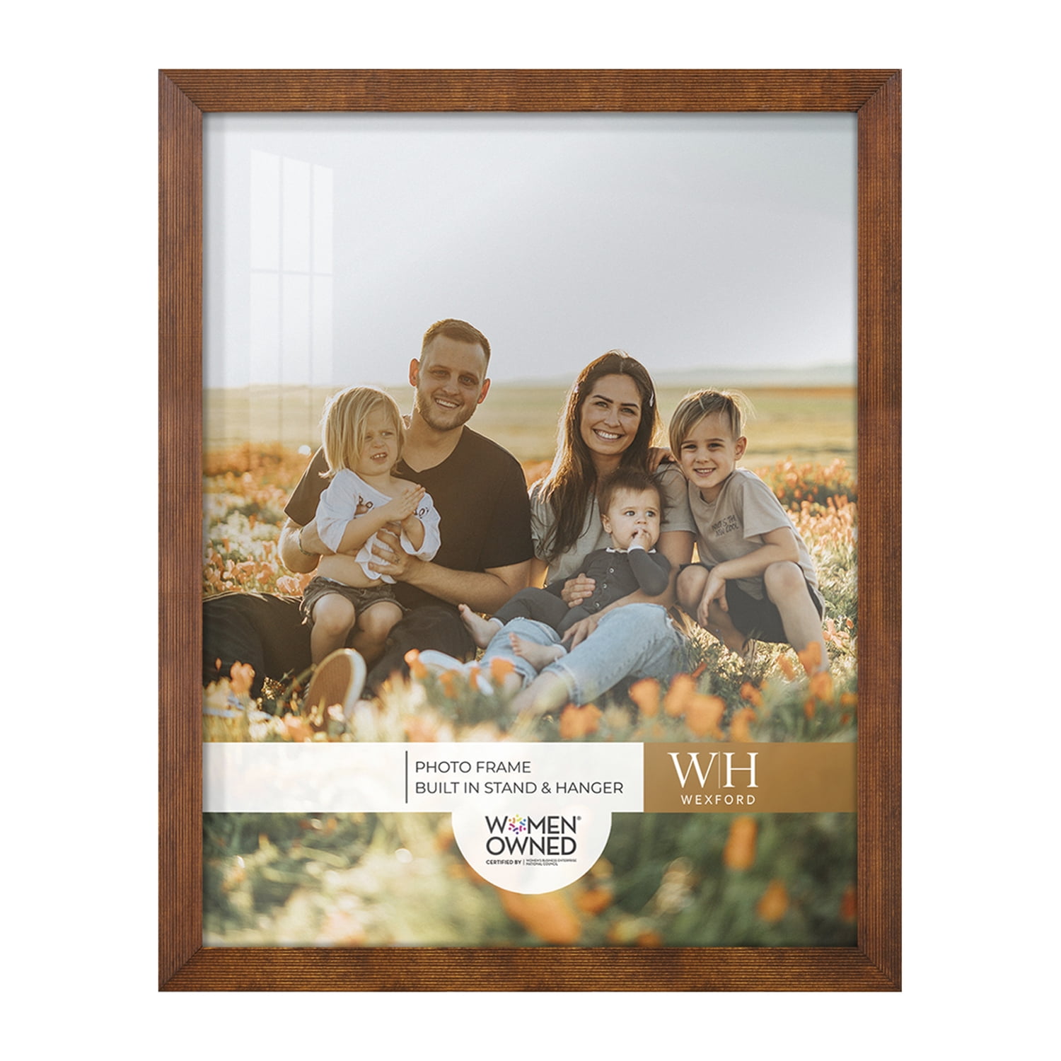 Traditional Walnut Tone Picture Frame, 11 x 14