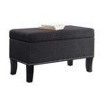 thumbnail image 1 of Convenience Concepts Designs4Comfort Winslow Storage Ottoman in Black Fabric, 1 of 5