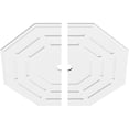 thumbnail image 2 of 40"OD x 3"ID x 16"C x 1"P Westin Architectural Grade PVC Contemporary Ceiling Medallion, Two Piece, 2 of 11