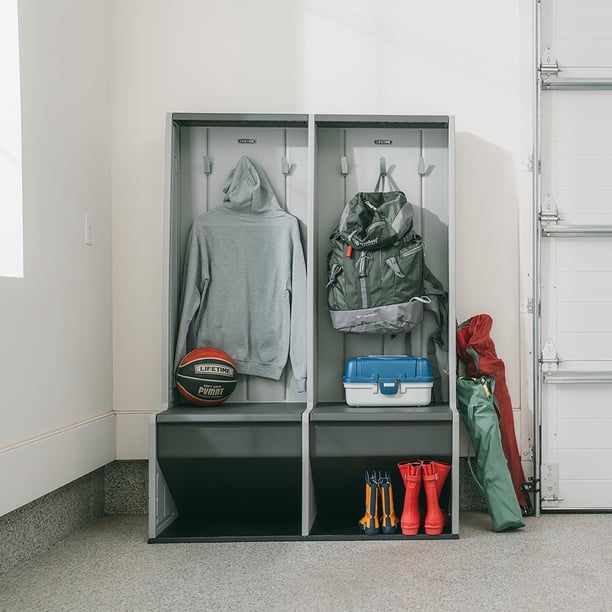 Lifetime Heavy Duty Plastic Metal Home and Garage Storage Locker