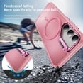 thumbnail image 4 of Case for Samsung Galaxy S24 6.2 inch 2024 (SM-S921U, SM-S921U1), Compatible with Magsafe built-in Kickstand, Pink, 4 of 7