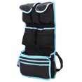 thumbnail image 2 of Organizador de automóviles Bolsa de almacenamiento de tela Oxford con múltiples bolsillos Soporte colgante extraíble en color negro y azul, 2 of 8