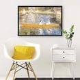 thumbnail image 3 of IDEA4WALL Framed Canvas Wall Art for Living Room, Bedroom La Grenouillere by Pierre-Auguste Renoir Canvas Prints for Modern Home Decoration Ready to Hang, 3 of 4