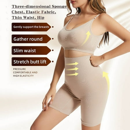 

Miayilima Yoga Sets For Women Large Sports Hoop Underwear French Fitness Yoga Gathering Sling Bra High Waist Boxer Suit Size S