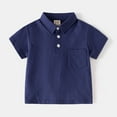 thumbnail image 6 of Baby Outfits Boy Boys Outfits Baby Boys' Toddler T-Shirt and Shorts Set Boy Clothes Sets Summer Outfit Navy 12-18 Months, 6 of 6